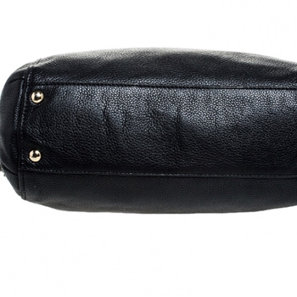 Michael Kors Black Leather Bedford Tassel Shoulder Bag - Picture 6 of 9